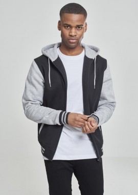 Urban Classics - Ζακέτα TB287 Urban Classics Black/Grey Μαύρο/Γκρι