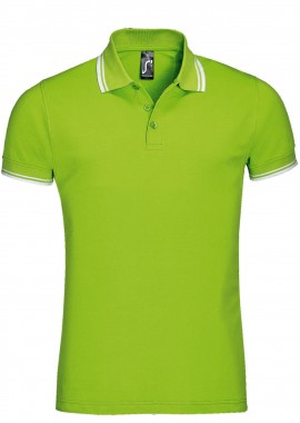 Ανδρικό Polo Cotton Πικέ 00577 SOL'S Pasadena Lime/White