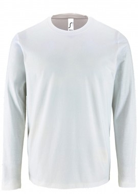 Ανδρικό Μακρυμάνικο T-Shirt 02074 SOL'S Imperial LSL Men White