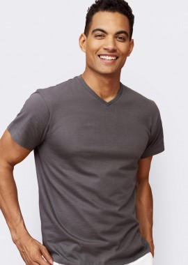 SOLS - Ανδρικό T-Shirt Victory 11150 SOL'S V-Neck Dark Grey