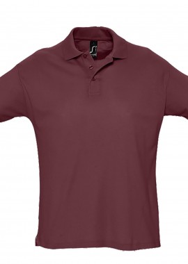Ανδρική Μπλούζα Polo 11342 SOL'S Summer II Burgundy
