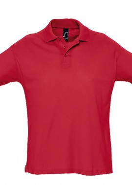 Ανδρική Μπλούζα Polo 11342 SOL'S Summer II Red