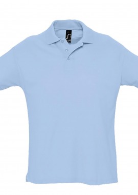 Ανδρική Μπλούζα Polo 11342 SOL'S Summer II Sky Blue Pique