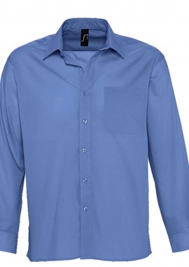 Πουκάμισο Μακρυμάνικο Ποπλίνα 16040 SOL'S Baltimore 76 Medium Blue