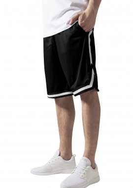 Urban Classics - Ανδρική Βερμούδα Stripes Mesh Shorts TB243 Urban Classics Black Black White