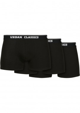 Urban Classics - Ανδρικά Εσώρουχα Boxer 3-Pack TB3838 Urban Classics Organic Black/Black/Black