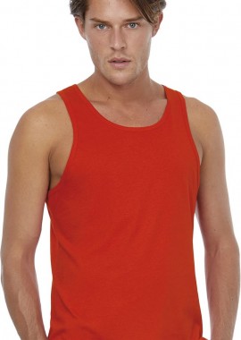 B & C - Αμάνικο T-Shirt Inspire TM072 B & C Organic 140g Fire Red