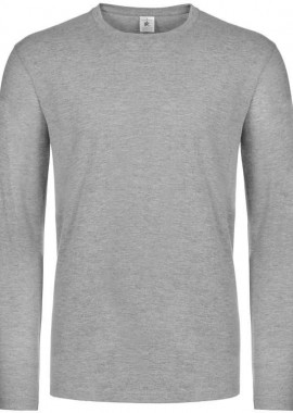 Μακρυμάνικο T-Shirt TU07T B & C E190 LSL Sport Grey