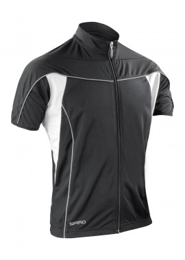 Result - Αθλητική Μπλούζα Ποδηλασίας S188M Result Bike Full Zip T-Shirt Black/White