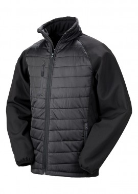 Ανδρικό Τζάκετ Padded Softshell R237X Result Black Compass Black/Black