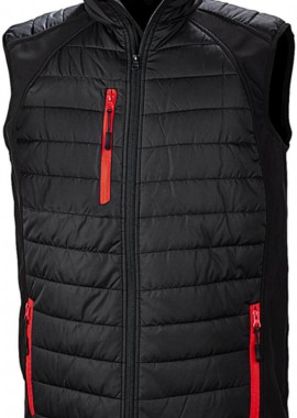 Result - Ανδρικό Αμάνικο Μπουφάν Softshell R238X Result Black/Red