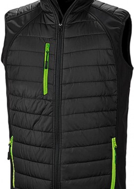Ανδρικό Αμάνικο Μπουφάν Softshell R238X Result Black/Lime