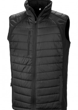 Ανδρικό Αμάνικο Μπουφάν Softshell R238X Result Black/Black