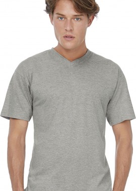 B & C - T-Shirt V-Neck Exact B & C Sport Grey