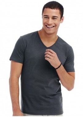 Tee Jays - Ανδρικό T-Shirt V-Neck 8006 Tee Jays Sof Tee Thin Line Dark Grey