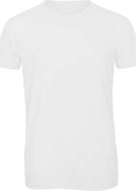 T-Shirt TM055 B & C Triblend Jersey White