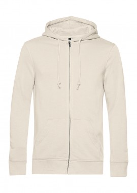 B & C - Φούτερ με Κουκούλα και Φερμουάρ WU35B B & C Inspire Organic Off White