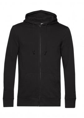 B & C - Φούτερ με Κουκούλα και Φερμουάρ WU35B B & C Inspire Organic Black Pure