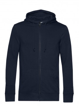 B & C - Φούτερ με Κουκούλα και Φερμουάρ WU35B B & C Inspire Organic Navy Blue