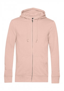 B & C - Φούτερ με Κουκούλα και Φερμουάρ WU35B B & C Inspire Organic Soft Rose