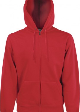 Fruit of the Loom - Zip Hoodie Φούτερ 62-034-0 Fruit of the Loom Red