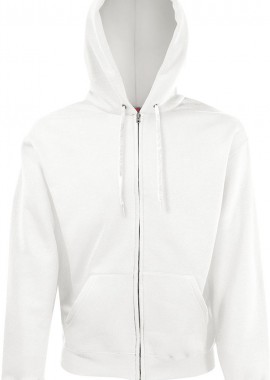Fruit of the Loom - Φούτερ Classic Zip Hoodie 62-062-0 Fruit of the Loom White