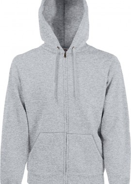 Fruit of the Loom - Φούτερ Classic Zip Hoodie 62-062-0 Fruit of the Loom Heather Grey
