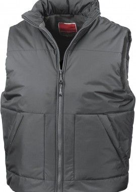 Result - Αμάνικο Μπουφάν με Fleece R44 Result Dark Grey