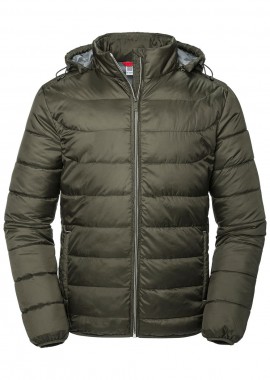 Ανδρικό Μπουφάν R-440M-0 Russell με Κουκούλα Nano Dark Olive