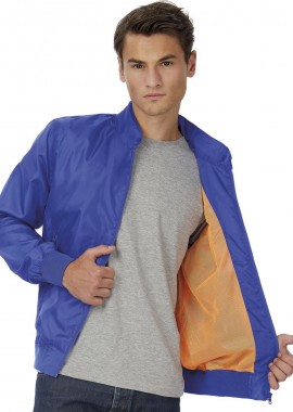 Ανδρικό Μπουφάν με Κουκούλα JM963 B&C Trooper Men Royal/Neon Orange