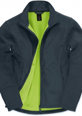 Ανδρικό Μπουφάν Softshell JUI62 B&C ID.701 Navy/Neon Green