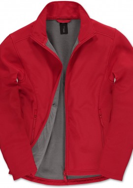 B & C - Ανδρικό Μπουφάν Softshell JUI62 B&C ID.701 Red/Warm Grey