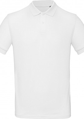 Ανδρική Μπλούζα Polo PM430 B & C Inspire Organic White