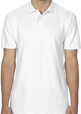 Ανδρική Μπλούζα Polo 64800 Gildan Softstyle Πικέ White
