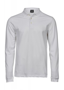 Tee Jays - Μακρυμάνικη Μπλούζα Polo 1406 Tee Jays Luxury LS Stretch White