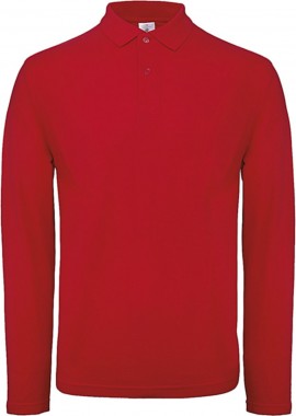Ανδρική Μπλούζα Polo Μακρυμάνικη ID.001 LSL B & C PUI12 Red