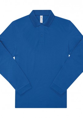Μπλούζα Polo Μακρυμάνικη PU425 B & C My Polo 180 LSL Ανδρική Royal Blue