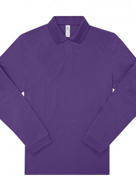 Μπλούζα Polo Μακρυμάνικη PU425 B & C My Polo 180 LSL Ανδρική Meta Lilac
