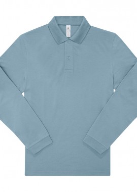 B & C - Μακρυμάνικη Μπλούζα Polo PU427 B & C My Polo 210 LSL Amalfi Blue