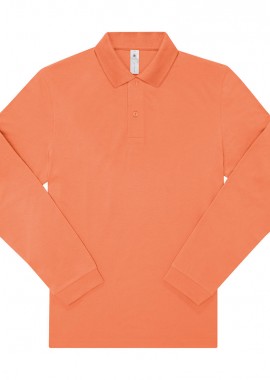 B & C - Μακρυμάνικη Μπλούζα Polo PU427 B & C My Polo 210 LSL Amalfi Coral