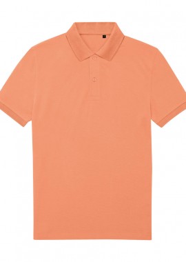 Ανδρική Μπλούζα Polo PU428 B & C White Melon Orange