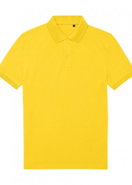 Ανδρική Μπλούζα Polo PU428 B & C White Pop Yellow