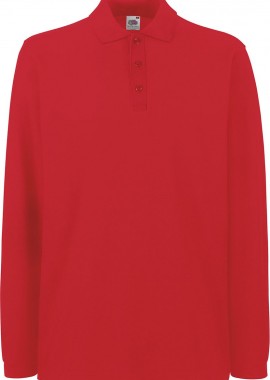 Fruit of the Loom - Μπλούζα Polo Μακρυμάνικη 63-310-0 Fruit of the Loom Premium Red