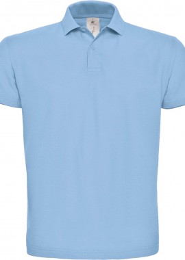 Ανδρικό Pique Polo PUI10 B & C Light Blue