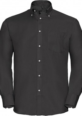 Ανδρικό Πουκάμισο Μακρυμάνικο Non-iron R-956M-0 Russell Black Black