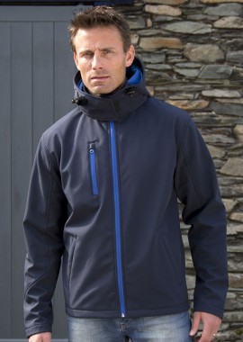 Μπουφάν Softshell με κουκούλα R230M Result TX Performance Navy/Royal