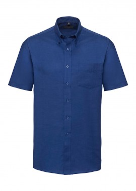 Κοντομάνικο Πουκάμισο R-933M Russell Oxford White Bright Royal