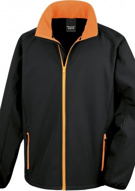 Result - Ανδρικό Μπουφάν Softshell R231M Result Core Black/Orange