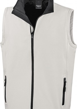 Ανδρικό Αμάνικο Μπουφάν Softshell R232M Result Core White/Black