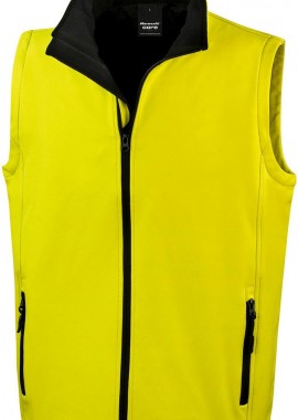 Ανδρικό Αμάνικο Μπουφάν Softshell R232M Result Core Yellow/Black